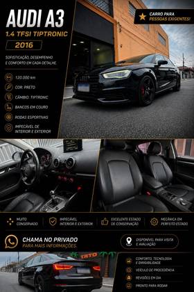 AUDI A3 1.4 TFSI SEDAN ATTRACTION 16V FLEX 4P TIPTRONIC AUDI A3 1.4 TFSI SEDAN ATTRACTION 16V FLEX 4P TIPTRONIC